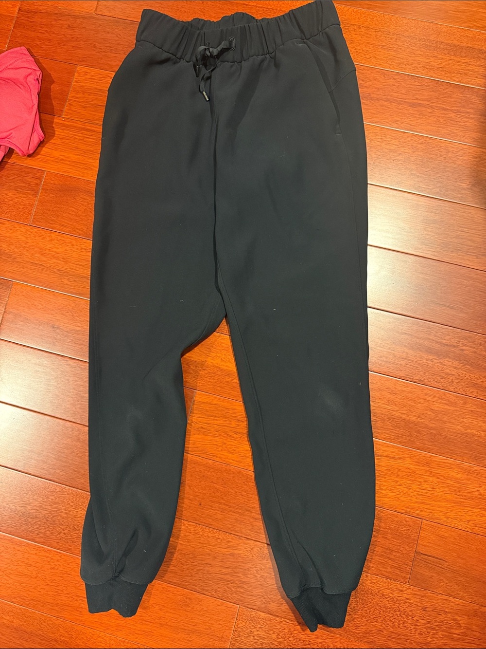 Women's Black Jogger Pants - Comfortable Elastic Waist